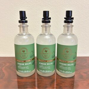 NWT Bath & Body Works Aromatherapy Eucalyptus Spearmint Essential Oil Mist x 3